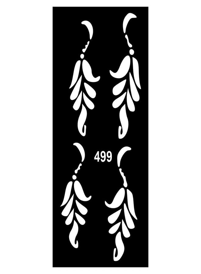 Komstec Detailed Henna Art Sheets for a Professional Finish For Kids & Adults Both Sticker - Image 1